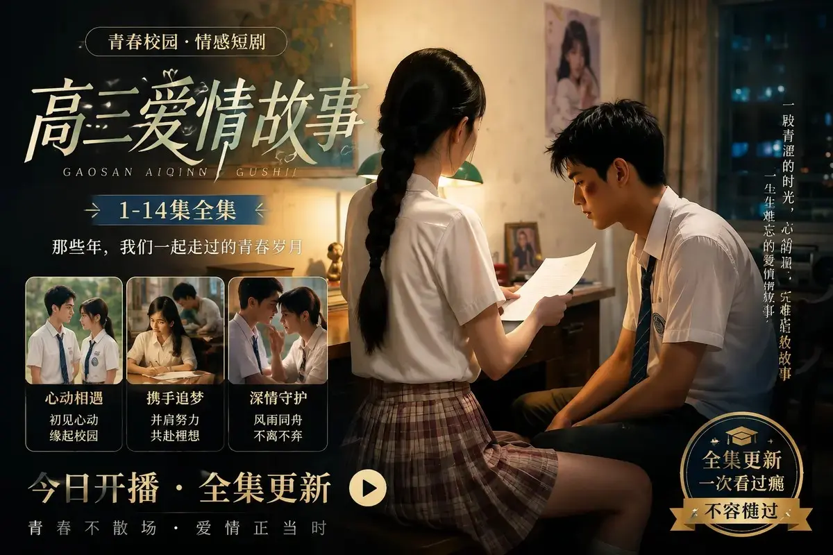 《高三爱情故事if篇》AI短剧全集在线观看-高清未删减蓝光修复中字版-百度网盘阿里云盘资源直链-全程高能无尿点免费看